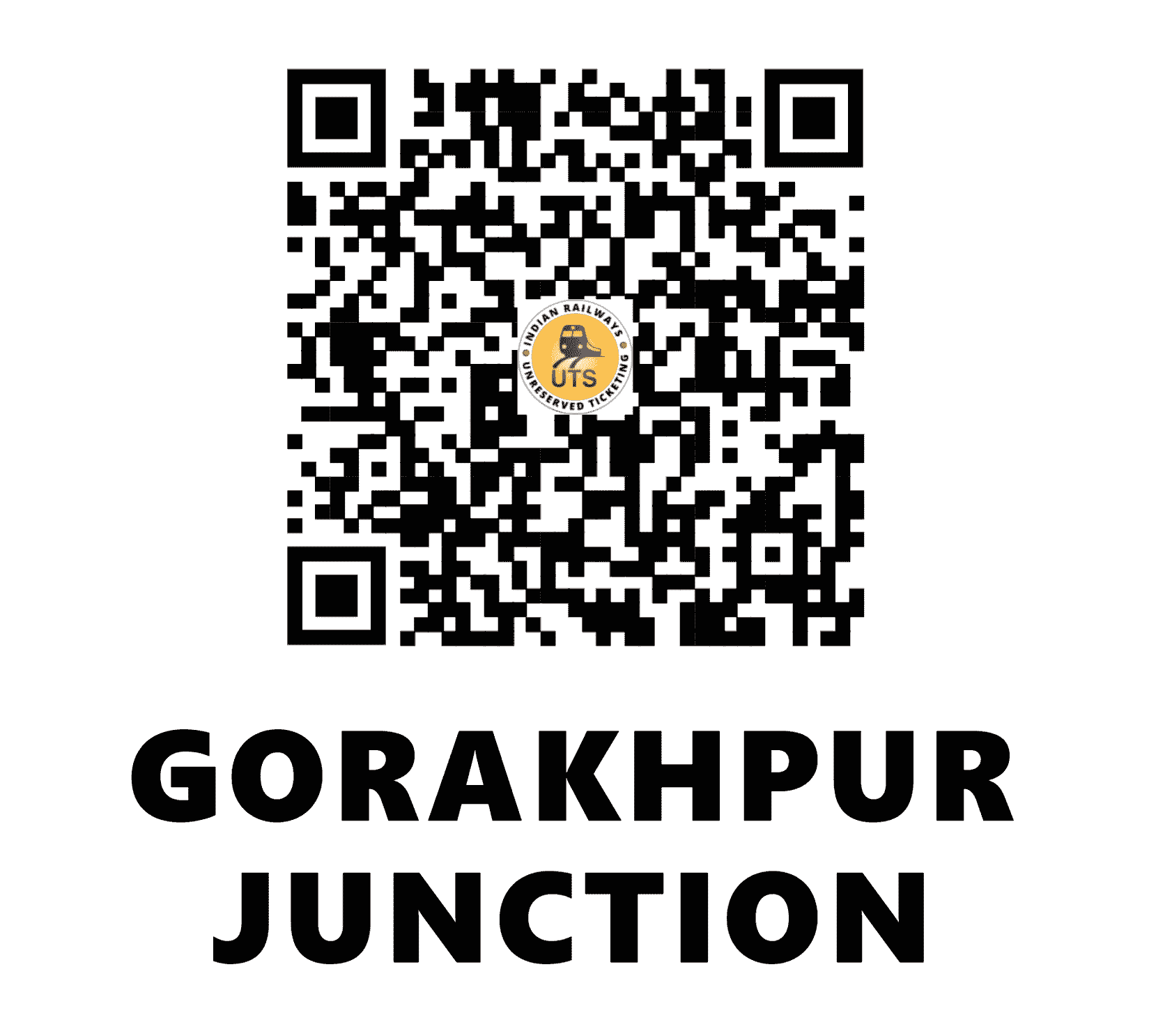 UTS QR Code for Gorakhpur Junction - GKP